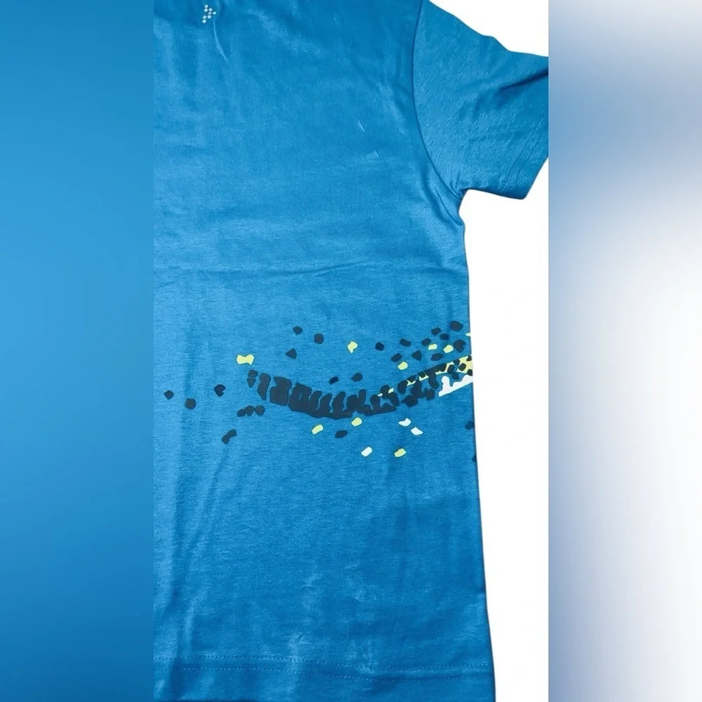 Gymgo Blue Cheetah Graphic Tee – Size M (7–8)